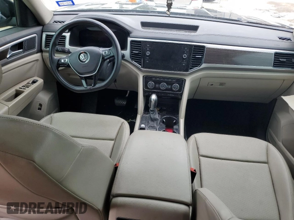2019 Volkswagen Atlas SEL with VIN 1V2ER2CAXKC509184, listed as a Copart auction lot 58695325 with Not provided miles and Salvage title. Bid and sale history available at DreamBid. Image 8.