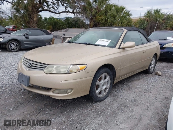 2002 Toyota Solara SE z VIN 2T1FF28P82C594965, wystawiony jako IAAI lot #41325886 z przebiegiem 181 882 mil mil oraz . Historia ofert i sprzedaży dostępna na DreamBid. Obrazek 2.