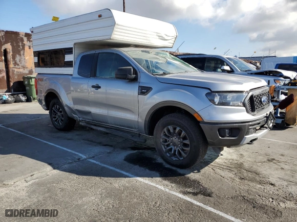 2020 Ford Ranger XL with VIN 1FTER1EH9LLA58935, listed as a Copart auction lot 43665335 with 14,283 mi miles and Salvage Title. Bid and sale history available at carsss.com. Image 4.