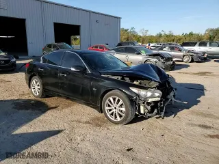 2017 Infiniti Q50 2.0t with VIN JN1CV7AP6HM642619, listed as a Copart auction lot 49704315 with 159,215 mi miles and Salvage Title. Bid and sale history available at carsss.com. Image 13.