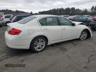 2012 Infiniti G25 Sedan x with VIN JN1DV6AR5CM861404, listed as a Copart auction lot 46904725 with 197,358 mi miles and Salvage Title. Bid and sale history available at carsss.com. Image 3.