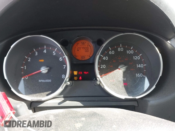 2008 Nissan Rogue SL with VIN JN8AS58V68W401562, listed as a IAAI auction lot 41909951 with 207,900 mi miles and . Bid and sale history available at DreamBid. Image 7.