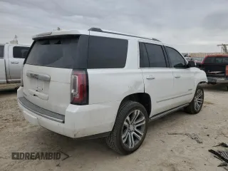 2018 GMC Yukon Denali with VIN 1GKS2CKJ4JR334480, listed as a Copart auction lot 47034435 with 84,787 mi miles and Salvage Title. Bid and sale history available at carsss.com. Image 3.