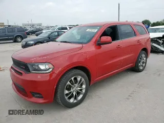 2019 Dodge Durango GT Plus with VIN 1C4RDJDG2KC739168, listed as a Copart auction lot 53700155 with 97,307 mi miles and Salvage title. Bid and sale history available at DreamBid. Image 1.