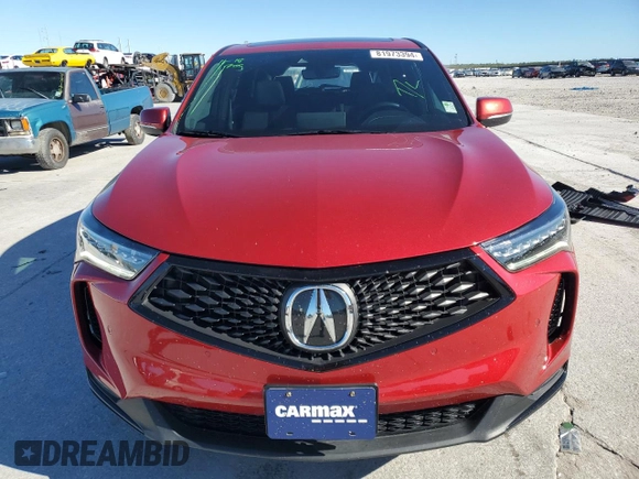 2022 Acura RDX w/A-Spec Package with VIN 5J8TC1H66NL001907, listed as a Copart auction lot 81973394 with 24,068 mi miles and Salvage Title. Bid and sale history available at carsss.com. Image 5.