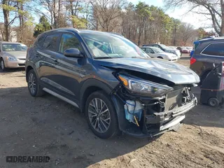 2021 Hyundai Tucson Sport with VIN KM8J3CAL6MU389601, listed as a IAAI auction lot 40985601 with 66,013 mi miles. Bid and sale history available at carsss.com. Image 1.