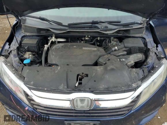 2018 Honda Odyssey EX with VIN 5FNRL6H57JB103291, listed as a Copart auction lot 58733025 with 177,279 mi miles and Salvage title. Bid and sale history available at DreamBid. Image 12.