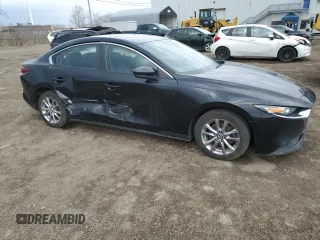2019 Mazda 3 S Carbon Edition with VIN JM1BPBCM0K1124992, listed as a Copart auction lot 54590625 with 176,932 mi miles and Salvage title. Bid and sale history available at DreamBid. Image 4.