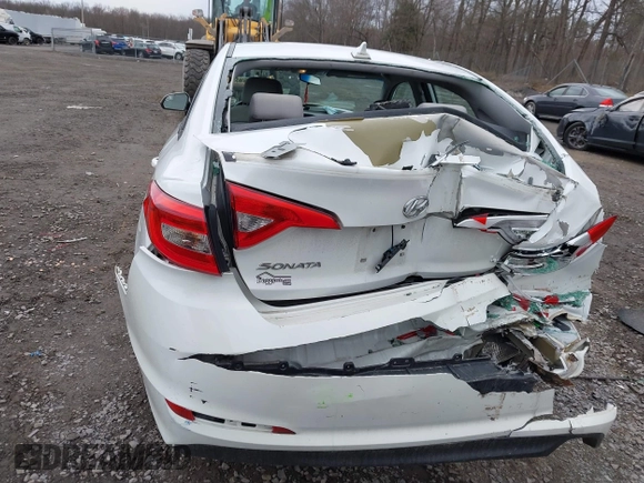 2016 Hyundai Sonata 2.4L with VIN 5NPE24AF5GH403642, listed as a IAAI auction lot 41877194 with 147,457 mi miles and . Bid and sale history available at carsss.com. Image 6.