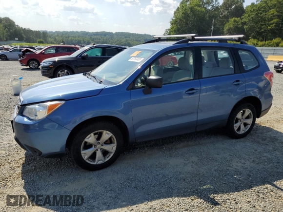 2015 Subaru Forester 2.5i with VIN JF2SJABCXFH807642, listed as a Copart auction lot 62260485 with 153,689 mi miles and Salvage title. Bid and sale history available at DreamBid. Image 1.