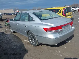 2009 Hyundai Azera Limited with VIN KMHFC46F19A341981, listed as a IAAI auction lot 41714918 with 148,425 mi miles and . Bid and sale history available at DreamBid. Image 3.