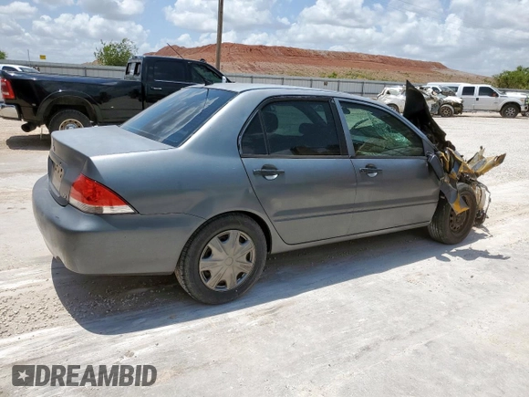 2006 Mitsubishi Lancer ES z VIN JA3AJ26EX6U067642, wystawiony jako Copart lot #56035945 z przebiegiem 163 060 mil mil oraz Szkoda całkowita • Salvage title. Historia ofert i sprzedaży dostępna na DreamBid. Obrazek 3.