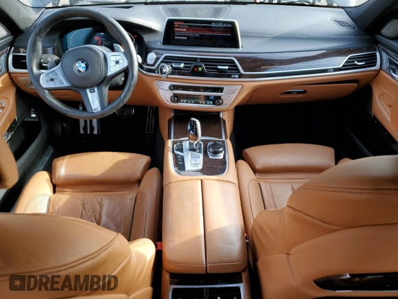 2022 BMW 7 Series 750i xDrive with VIN WBA7U2C07NCH32786, listed as a Copart auction lot 43028005 with 41,686 mi miles and Salvage title. Bid and sale history available at DreamBid. Image 8.