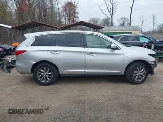 2015 Infiniti QX60 with VIN 5N1AL0MN6FC501897, listed as a IAAI auction lot 41950700 with 109,603 mi miles. Bid and sale history available at carsss.com. Image 13.