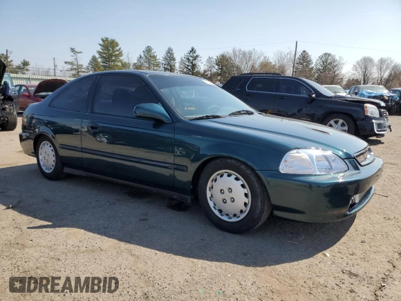 1997 Honda Civic DX with VIN 1HGEJ6126VL110659, listed as a Copart auction lot 49435455 with 150,808 mi miles and Salvage Title. Bid and sale history available at carsss.com. Image 4.