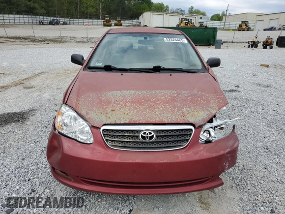2005 Toyota Corolla CE with VIN 2T1BR32E85C343094, listed as a Copart auction lot 52525465 with Not Provided miles and Salvage Title. Bid and sale history available at DreamBid. Image 5.