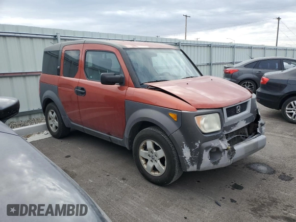 2004 Honda Element EX with VIN 5J6YH27584L019838, listed as a Copart auction lot 89385465 with 249,254 mi miles and Salvage title. Bid and sale history available at DreamBid. Image 4.