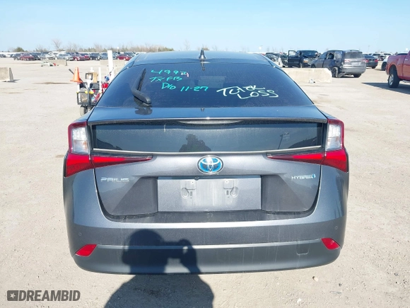 2022 Toyota Prius L Eco with VIN JTDKAMFU0N3176477, listed as a IAAI auction lot 41675066 with 49,483 mi miles. Bid and sale history available at carsss.com. Image 16.