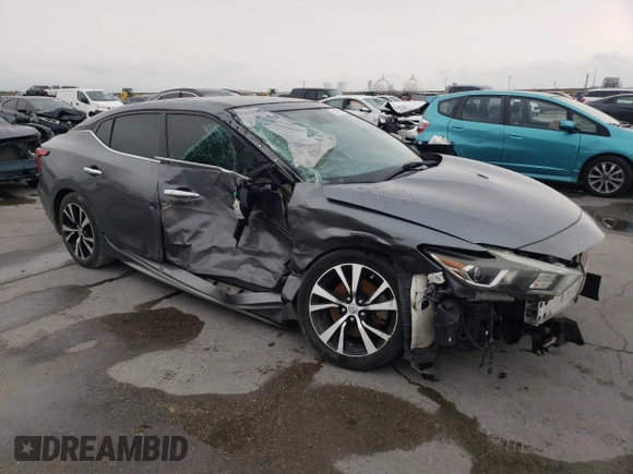 2018 Nissan Maxima S with VIN 1N4AA6AP3JC388914, listed as a Copart auction lot 55116435 with Not provided miles and Salvage title. Bid and sale history available at DreamBid. Image 4.