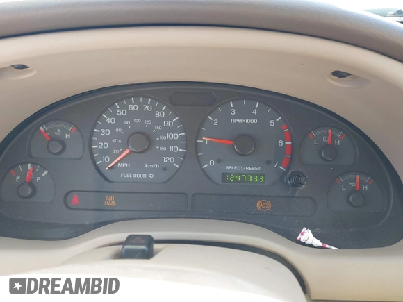 2004 Ford Mustang Deluxe with VIN 1FAFP44694F219365, listed as a IAAI auction lot 41628448 with 124,733 mi miles. Bid and sale history available at carsss.com. Image 7.