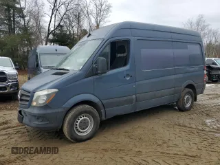 2018 Mercedes-Benz Sprinter Cargo Worker with VIN WD3PE7CD6JP642605, listed as a Copart auction lot 47978795 with 50,210 mi miles and Clean Title. Bid and sale history available at carsss.com. Image 1.
