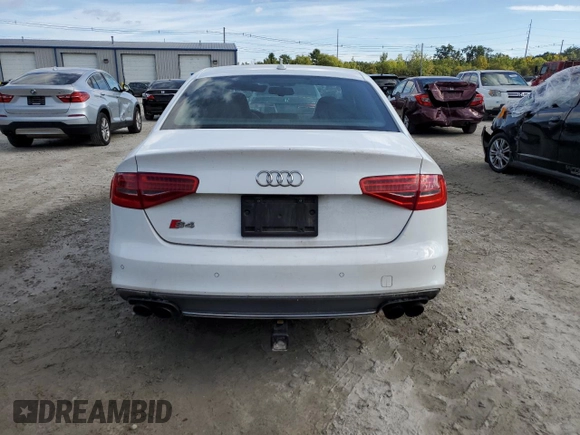 2015 Audi S4 Prestige with VIN WAUKGAFLXFA053851, listed as a Copart auction lot 73318364 with 141,847 mi miles and Salvage Title. Bid and sale history available at carsss.com. Image 6.