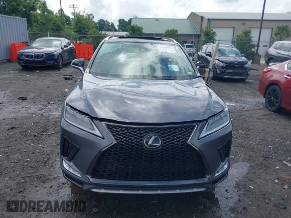 2021 Lexus RX 350 F Sport with VIN 2T2YZMDA4MC299745, listed as a IAAI auction lot 42639586 with 36,643 mi miles and . Bid and sale history available at DreamBid. Image 12.