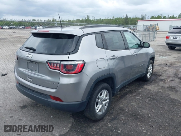 2018 Jeep Compass Sport с VIN 3C4NJCAB9JT318935, выставлен на аукционе IAAI как лот 42661262 с пробегом 257 841 миль миль и . История ставок и продаж доступна на DreamBid. Изображение 4.