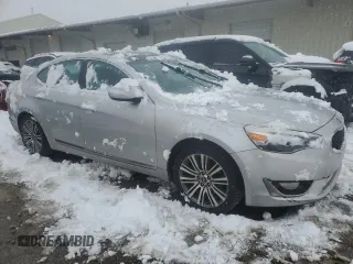 2016 Kia Cadenza Premium with VIN KNALN4D75G5217650, listed as a Copart auction lot 81317474 with 124,915 mi miles and Salvage Title. Bid and sale history available at carsss.com. Image 4.