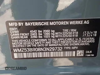 2022 MINI Countryman Cooper S с VIN WMZ53BR08N3N29732, выставлен на аукционе IAAI как лот 42173750 с пробегом 21 683 миль миль и . История ставок и продаж доступна на DreamBid. Изображение 9.