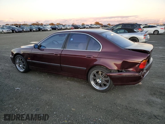 1997 BMW 5 Series 528iA with VIN WBADD6320VBW17056, listed as a Copart auction lot 80342704 with 160,709 mi miles and Salvage Title. Bid and sale history available at carsss.com. Image 2.
