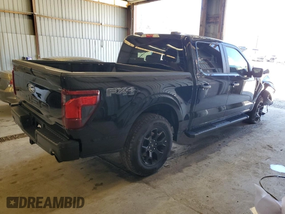 2024 Ford F-150 STX with VIN 1FTFW2L59RFA46030, listed as a Copart auction lot 53657205 with Not Provided miles and Salvage Title. Bid and sale history available at carsss.com. Image 3.
