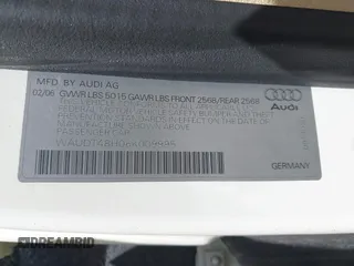 2006 Audi A4 3.0L с VIN WAUDT48H06K009995, выставлен на аукционе IAAI как лот 42280670 с пробегом 97 912 миль миль и . История ставок и продаж доступна на DreamBid. Изображение 9.