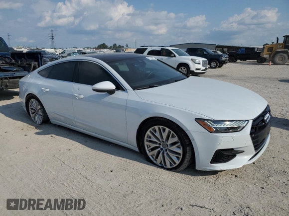 2019 Audi A7 Premium Plus with VIN WAUR2AF22KN052989, listed as a Copart auction lot 67783434 with 81,176 mi miles and Salvage Title. Bid and sale history available at carsss.com. Image 4.