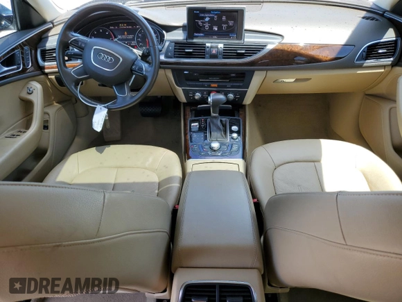 2013 Audi A6 Premium Plus with VIN WAUDFAFC4DN049067, listed as a Copart auction lot 55637955 with 61,964 mi miles and Salvage title. Bid and sale history available at DreamBid. Image 8.