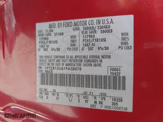 2001 Ford Ranger XL Fleet with VIN 1FTZR15U61PA58878, listed as a IAAI auction lot 41659216 with 233,560 mi miles. Bid and sale history available at carsss.com. Image 9.