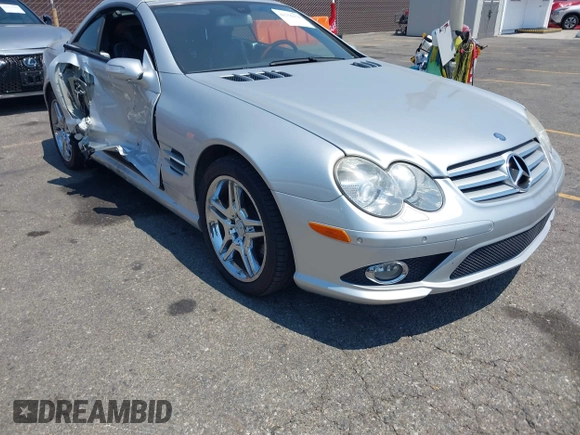 2008 Mercedes-Benz SL 550 with VIN WDBSK71F08F139065, listed as a IAAI auction lot 42756170 with 139,732 mi miles and . Bid and sale history available at DreamBid. Image 1.