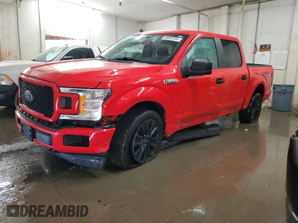 2020 Ford F-150 XL with VIN 1FTEW1E50LKF31657, listed as a Copart auction lot 83083394 with 56,669 mi miles and Salvage title. Bid and sale history available at DreamBid. Image 1.