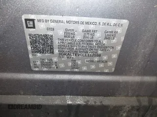2020 GMC Terrain SLE with VIN 3GKALTEV0LL112598, listed as a IAAI auction lot 41480433 with 57,890 mi miles. Bid and sale history available at carsss.com. Image 9.