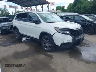 2021 Honda Passport EX-L with VIN 5FNYF8H54MB041738, listed as a IAAI auction lot 42310470 with 52,409 mi miles and . Bid and sale history available at DreamBid. Image 1.