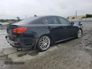 2007 Lexus IS 250 with VIN JTHBK262872039083, listed as a Copart auction lot 57882035 with 191,011 mi miles and Salvage title. Bid and sale history available at DreamBid. Image 3.