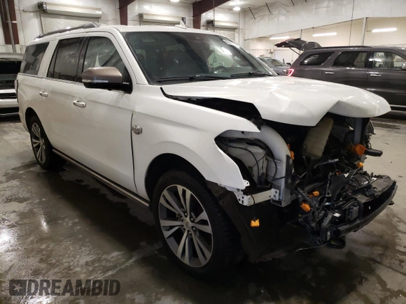 2020 Ford Expedition Max King Ranch with VIN 1FMJK1PT9LEA87291, listed as a Copart auction lot 83955144 with 71,693 mi miles and Salvage Title. Bid and sale history available at DreamBid. Image 4.