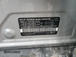 2019 Mitsubishi Outlander ES z VIN JA4AR3AU3KU022819, wystawiony jako Copart lot #48164425 z przebiegiem 61 965 mil mil oraz Szkody całkowita. Historia ofert i sprzedaży dostępna na DreamBid. Obrazek 14.