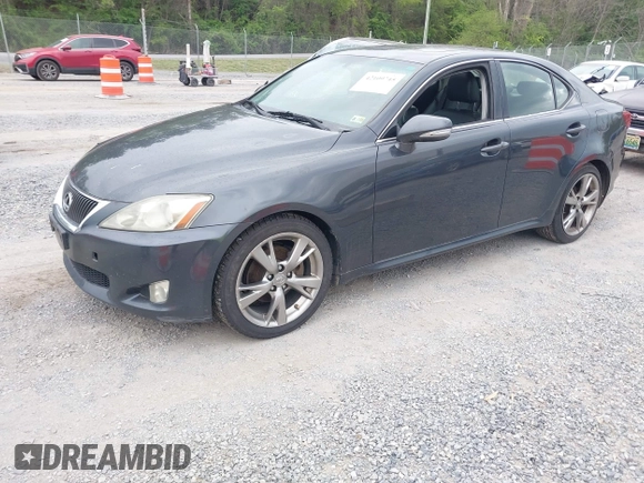2010 Lexus IS 250 with VIN JTHBF5C27A5120477, listed as a IAAI auction lot 42109745 with 235,585 mi miles. Bid and sale history available at carsss.com. Image 17.