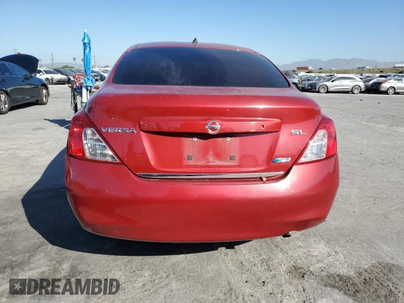 2012 Nissan Versa SV with VIN 3N1CN7AP0CL890447, listed as a Copart auction lot 52793785 with 153,427 mi miles and Salvage Title. Bid and sale history available at carsss.com. Image 6.