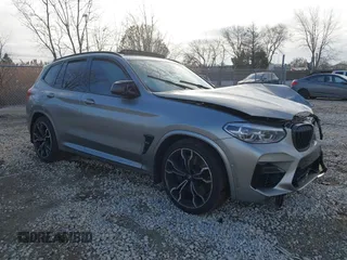 2020 BMW X3 M with VIN 5YMTS0C08L9B53531, listed as a IAAI auction lot 41059088 with 1 mi miles. Bid and sale history available at carsss.com. Image 1.