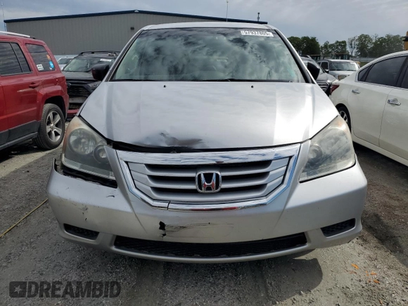 2010 Honda Odyssey LX with VIN 5FNRL3H25AB027316, listed as a Copart auction lot 57937805 with 181,551 mi miles and Salvage title. Bid and sale history available at DreamBid. Image 5.
