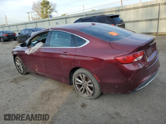 2015 Chrysler 200 Limited with VIN 1C3CCCAB3FN616247, listed as a Copart auction lot 85297264 with 0 mi miles and Salvage Title. Bid and sale history available at carsss.com. Image 2.