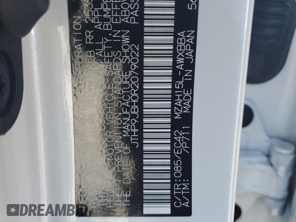 2024 Lexus UX 250h Premium z VIN JTHP9JBH0R2079022, wystawiony jako Copart lot #80049064 z przebiegiem Nie podano mil oraz Szkoda całkowita • Salvage title. Historia ofert i sprzedaży dostępna na DreamBid. Obrazek 12.