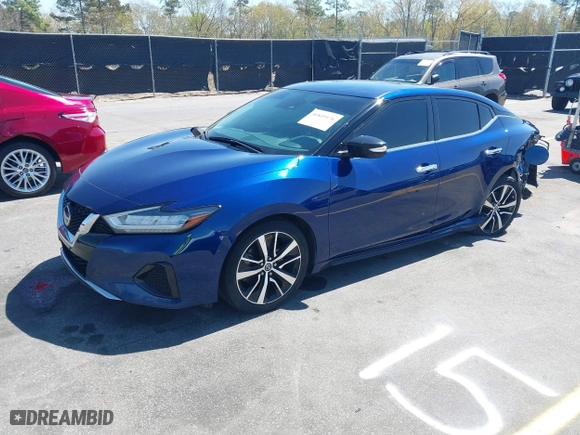 2021 Nissan Maxima SV with VIN 1N4AA6CV7MC507693, listed as a IAAI auction lot 41849176 with 107,951 mi miles. Bid and sale history available at carsss.com. Image 18.